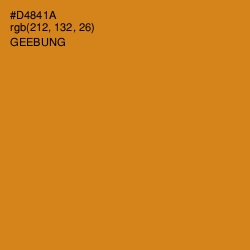 #D4841A - Geebung Color Image