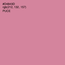 #D4849D - Puce Color Image