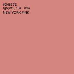 #D4867E - New York Pink Color Image