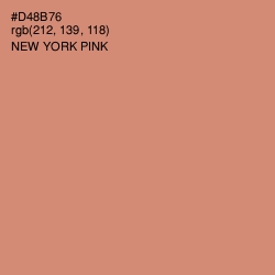 #D48B76 - New York Pink Color Image