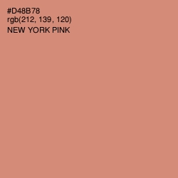 #D48B78 - New York Pink Color Image