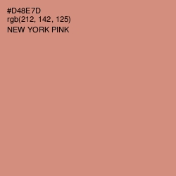 #D48E7D - New York Pink Color Image