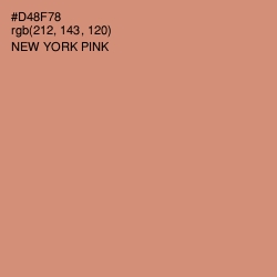 #D48F78 - New York Pink Color Image