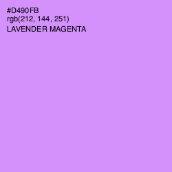 #D490FB - Lavender Magenta Color Image