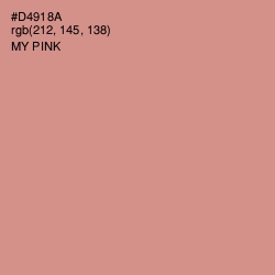 #D4918A - My Pink Color Image