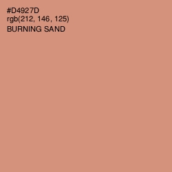 #D4927D - Burning Sand Color Image