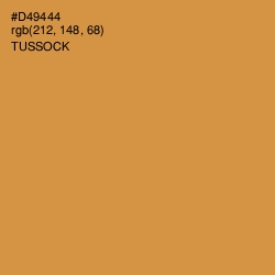 #D49444 - Tussock Color Image