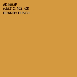 #D4983F - Brandy Punch Color Image
