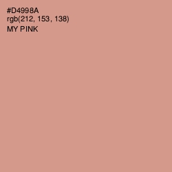 #D4998A - My Pink Color Image