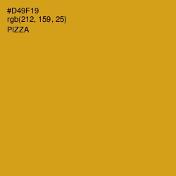 #D49F19 - Pizza Color Image