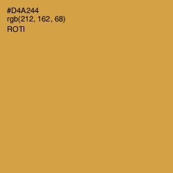 #D4A244 - Roti Color Image