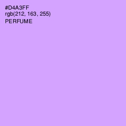 #D4A3FF - Perfume Color Image