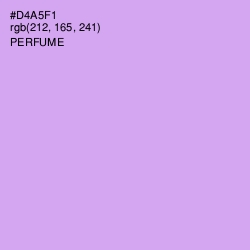 #D4A5F1 - Perfume Color Image