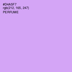 #D4A5F7 - Perfume Color Image