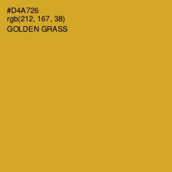 #D4A726 - Golden Grass Color Image