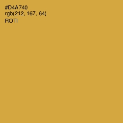 #D4A740 - Roti Color Image