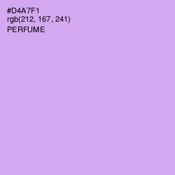 #D4A7F1 - Perfume Color Image