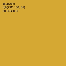 #D4A833 - Old Gold Color Image