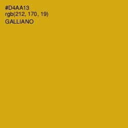 #D4AA13 - Galliano Color Image