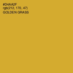 #D4AA2F - Golden Grass Color Image