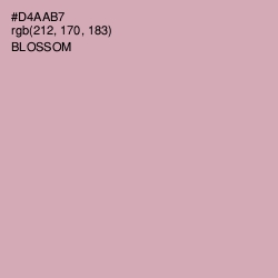 #D4AAB7 - Blossom Color Image