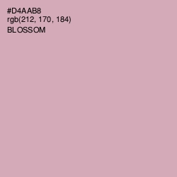#D4AAB8 - Blossom Color Image