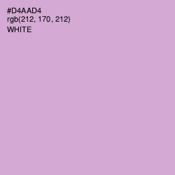 #D4AAD4 - Light Wisteria Color Image