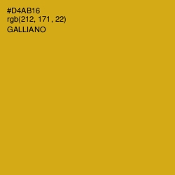 #D4AB16 - Galliano Color Image