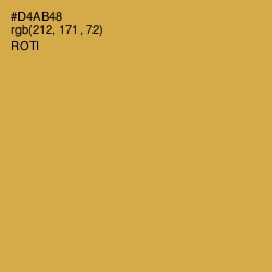 #D4AB48 - Roti Color Image