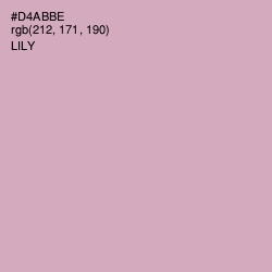 #D4ABBE - Lily Color Image