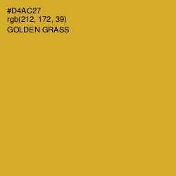 #D4AC27 - Golden Grass Color Image