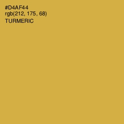 #D4AF44 - Turmeric Color Image