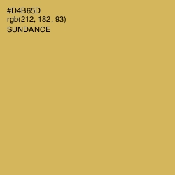 #D4B65D - Sundance Color Image