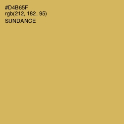 #D4B65F - Sundance Color Image
