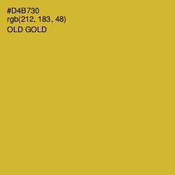 #D4B730 - Old Gold Color Image