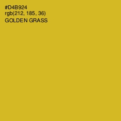 #D4B924 - Golden Grass Color Image
