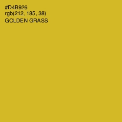 #D4B926 - Golden Grass Color Image