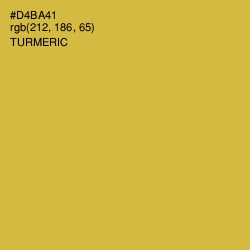 #D4BA41 - Turmeric Color Image