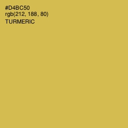 #D4BC50 - Turmeric Color Image