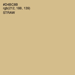 #D4BC8B - Straw Color Image