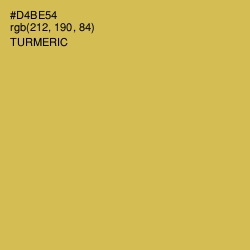#D4BE54 - Turmeric Color Image
