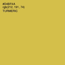 #D4BF4A - Turmeric Color Image