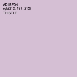#D4BFD4 - Thistle Color Image