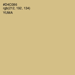 #D4C086 - Yuma Color Image