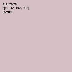 #D4C0C5 - Swirl Color Image