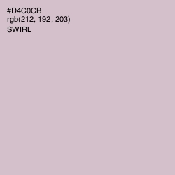 #D4C0CB - Swirl Color Image