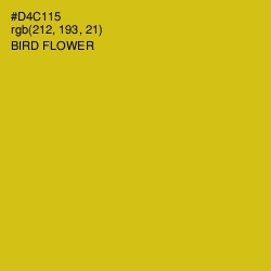 #D4C115 - Bird Flower Color Image