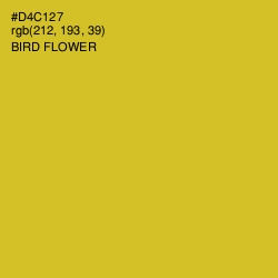 #D4C127 - Bird Flower Color Image