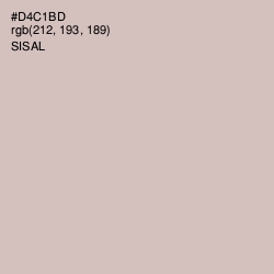 #D4C1BD - Sisal Color Image