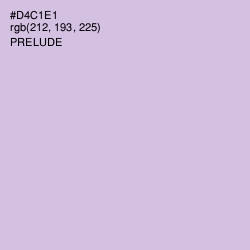 #D4C1E1 - Prelude Color Image